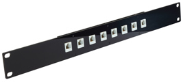 Patch panel com 8 portas