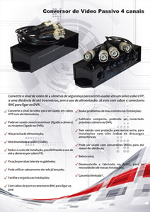 Catalogo balun 4 canais com rabicho